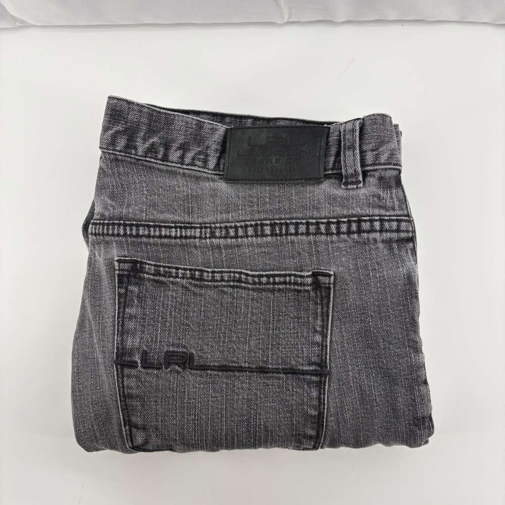 Lauren Ralph Lauren Jeans Womens 12P Black Straight 100% Cotton Denim YKK